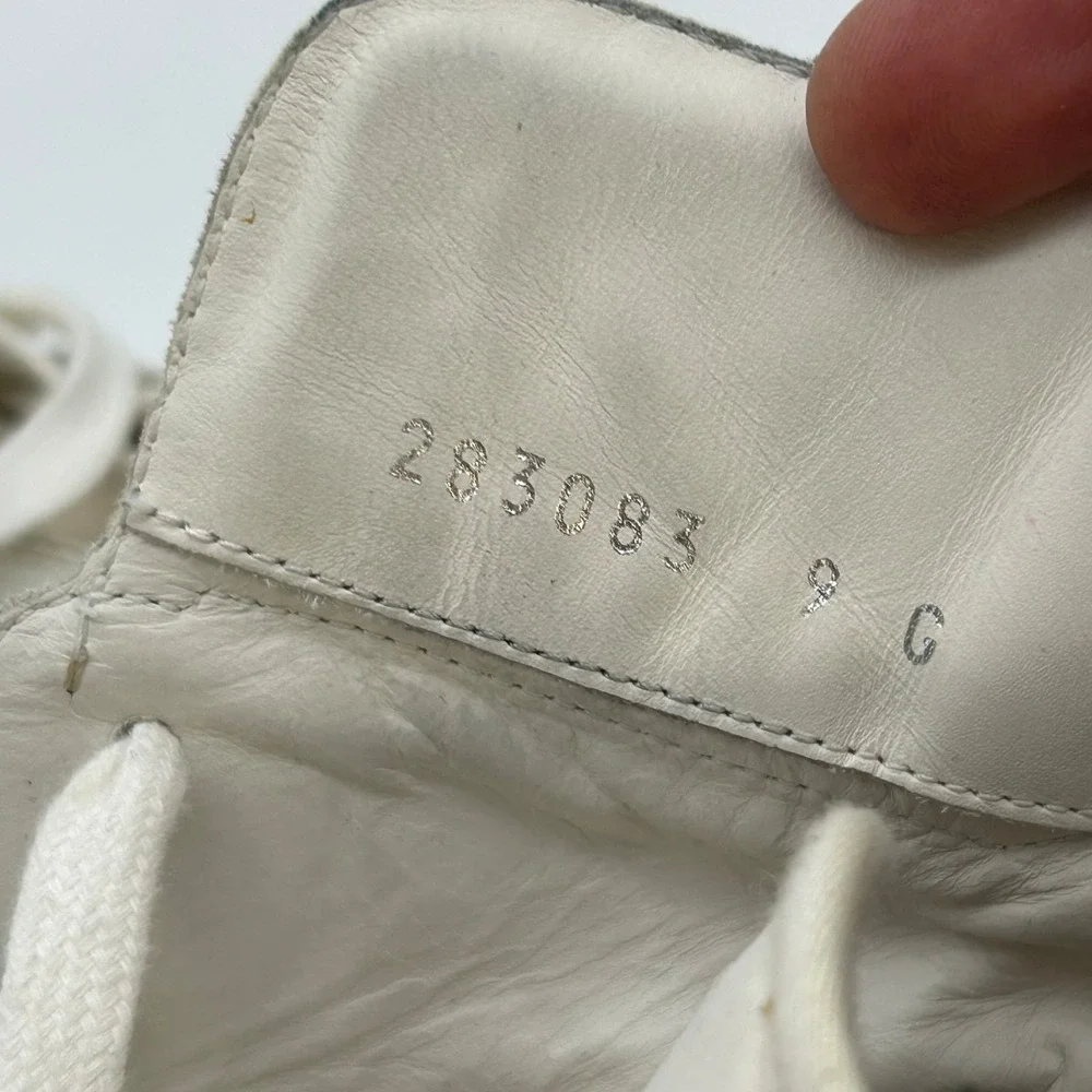 Gucci Sneakers Men's White Leather Waterproof Lace Up Ankle Athletic Shoes - 9
